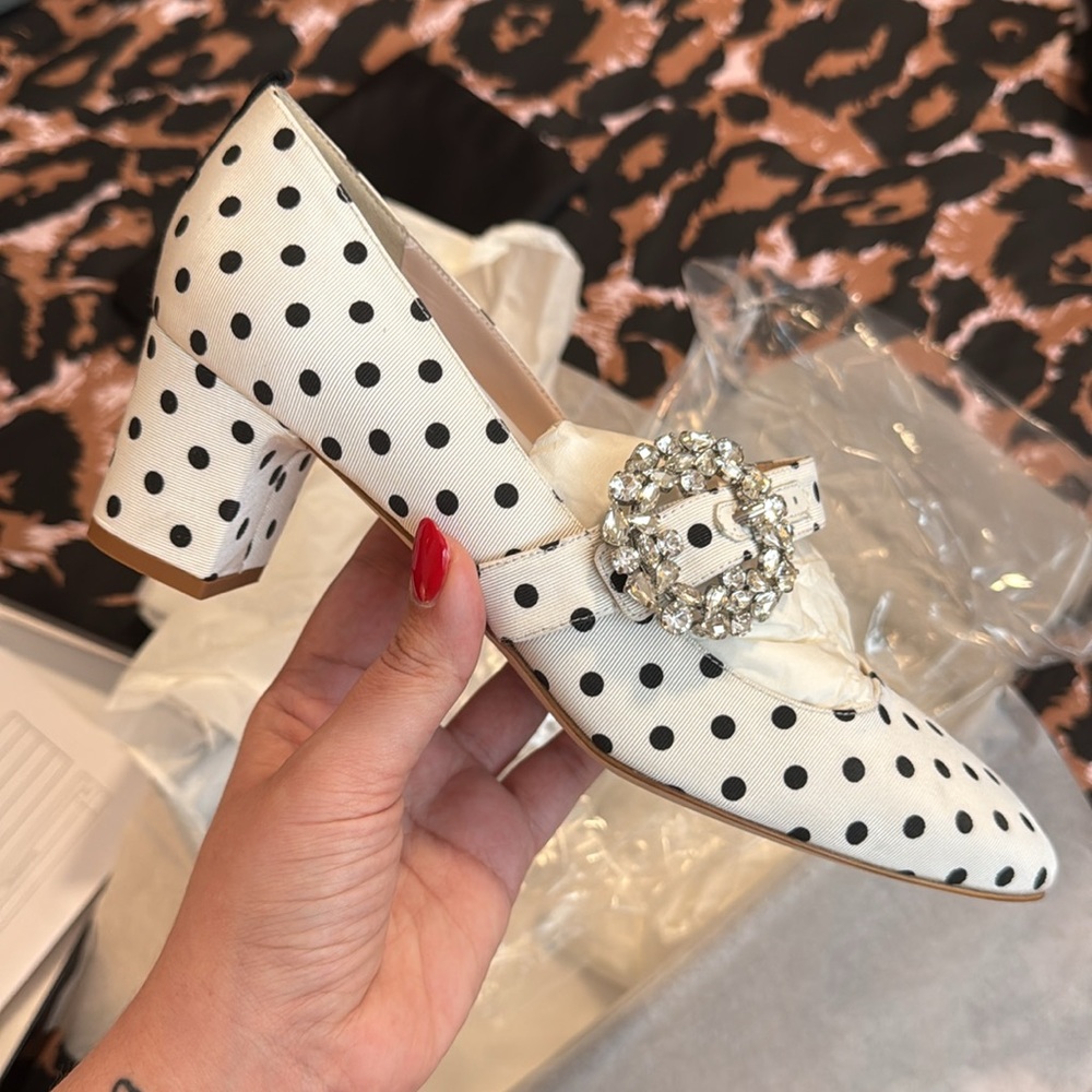 SJP Collection Cosette Bis Cream Polka Dot - New in Box